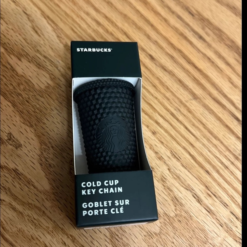 NEW Starbucks Mini Dark Green Studded Cup Keychain Bling Soft Touch 2022
